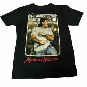Morgan Wallen One Night At  A Time World Tour Black T-Shirt Size medium Concert